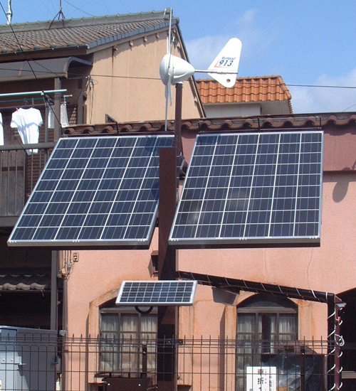 太陽光・風力ハイブリット発電装置