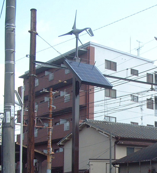 太陽光・風力ハイブリット発電装置
